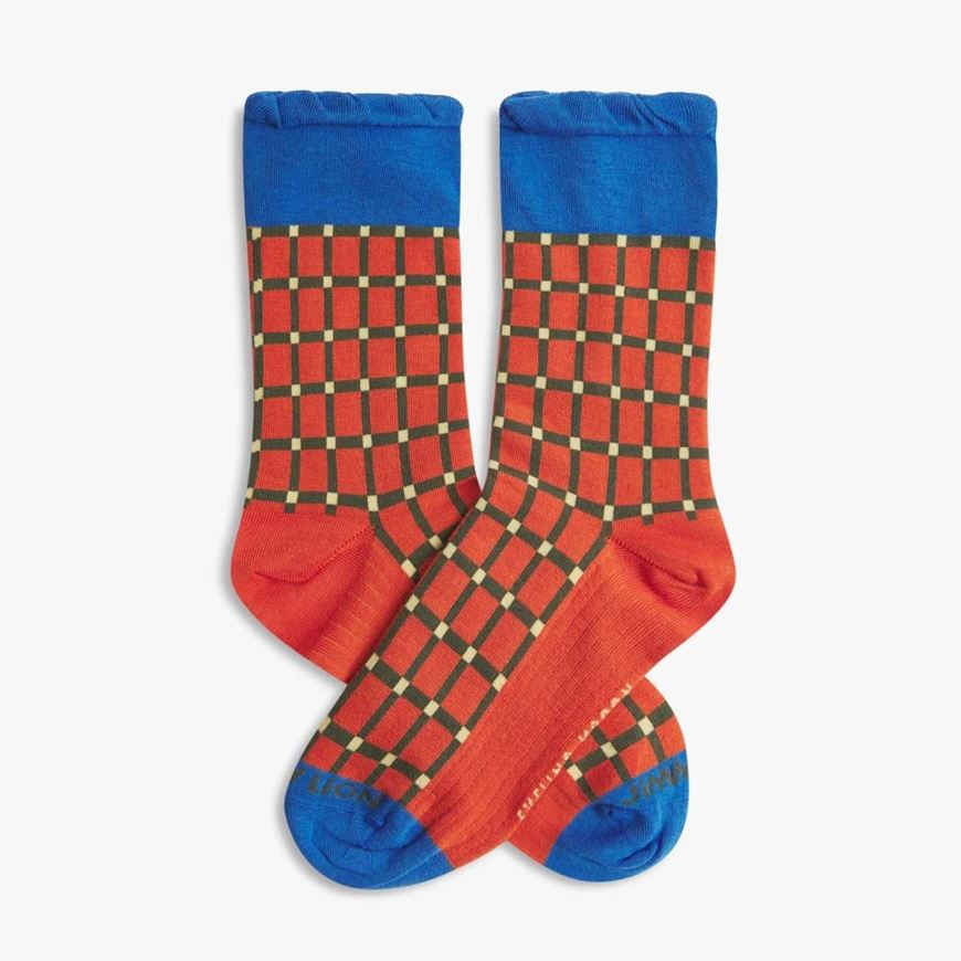 Foto de Calcetines Evelina Kroon Orange Pattern Talla M