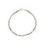 Foto de Pulsera Chic cuentas esmeraldas en oro amarillo 18kt 18cm