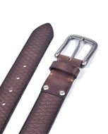 Foto de Cinturón en piel de vacuno color marrón