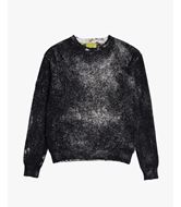 Foto de Jersey cuello redondo con efecto desgastado Black