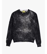 Foto de Jersey cuello redondo con efecto desgastado Black