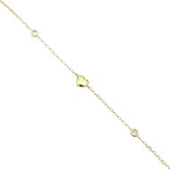 Foto de Pulsera corazones de oro amarillo 18kt y chatones de circonitas