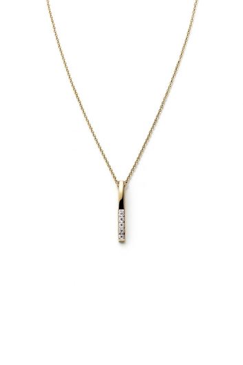 Foto de Gargantilla oro amarillo 18kt y 4 brillantes 0,02ct