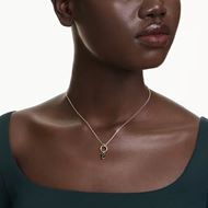 Foto de Gargantilla Mesmera, Tallas mixtas, Verde, Baño tono oro