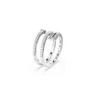 Foto de Anillo con motivo Idyllia, Tallas mixtas, Flecha, Blanco, Baño de rodio Talla 52