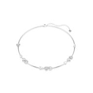 Foto de Collar Idyllia, Corazón con flecha, Blanco, Baño de rodio