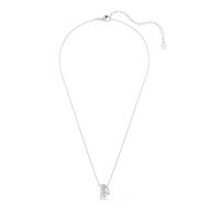 Foto de Colgante Hyperbola, Talla redonda, Blanco, Baño de rodio