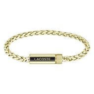 Foto de Pulsera Espelta Acero dorado con logo esmalte negro