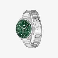 Foto de Reloj Boston de acero inoxidable con cronógrafo esfera verde