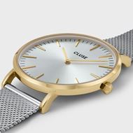 Foto de Set reloj Boho Chic bicolor y pulsera dorada perlas