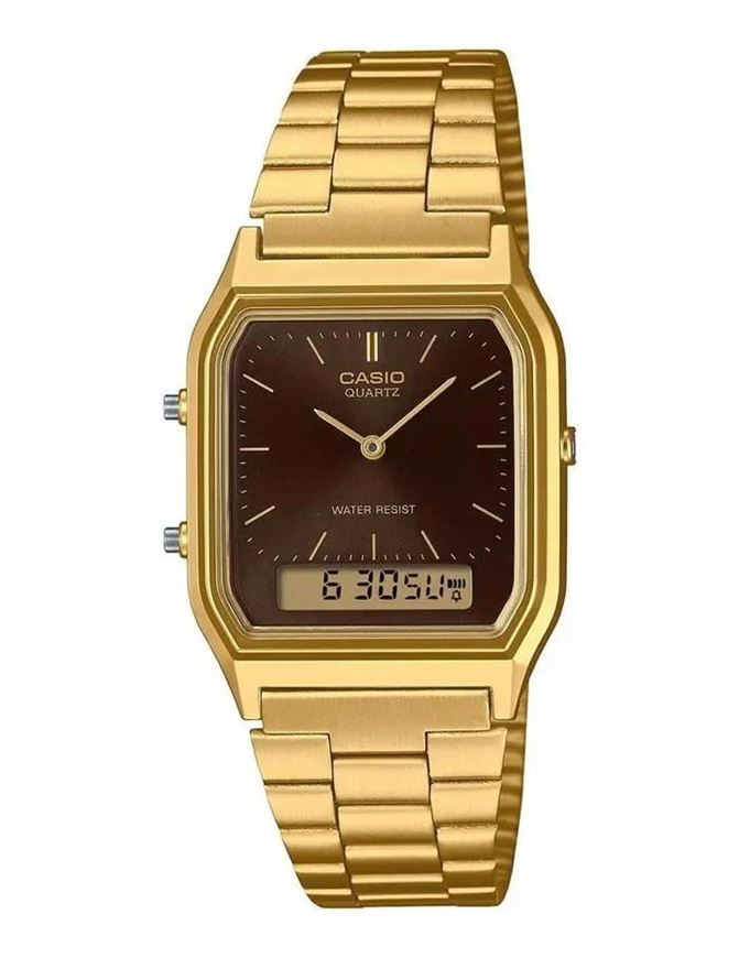 Foto de Reloj de hombre dorado y negro
