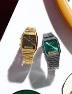 Foto de Reloj de hombre dorado y negro