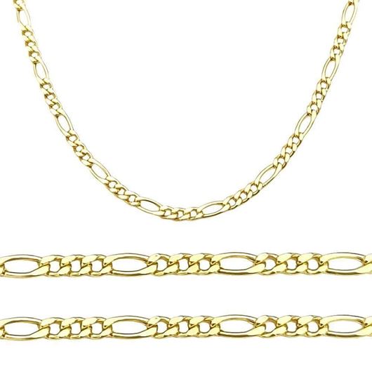 Foto de Cadena de oro amarillo 18kt. 50cm, eslabón 3x1 