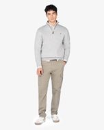 Foto de Jersey de punto Icon Zipper color gris claro