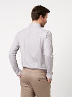 Picture of Camisa Kent estampado geométrico beige slim fit para hombre