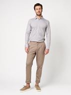 Picture of Camisa Kent estampado geométrico beige slim fit para hombre