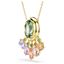 Picture of Colgante Gema cristales colgantes, Multicolor, Baño oro