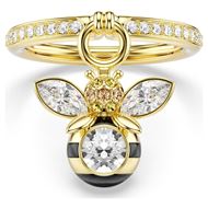 Foto de Anillo con motivo Idyllia Tallas mixtas, Abeja, Multicolor, Baño tono oro Talla 50-55