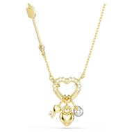 Foto de Colgante Idyllia Tallas mixtas, Corazón, llave, Rosa, Baño tono oro