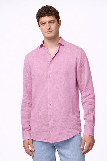 Foto de Camisa Lino y algodón rosa