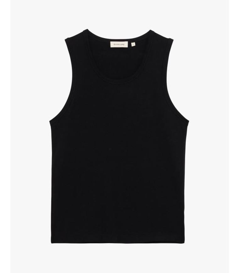 Foto de Camiseta tirantes canalé negro