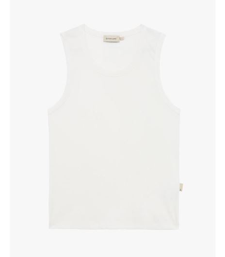 Foto de Camiseta tirantes canalé blanco