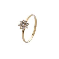 Picture of Sortija oro amarillo 18kt y circonitas