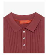 Foto de Polo de punto trama vertical color rojo india