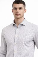 Foto de Camisa Kent blanca microestampado marino