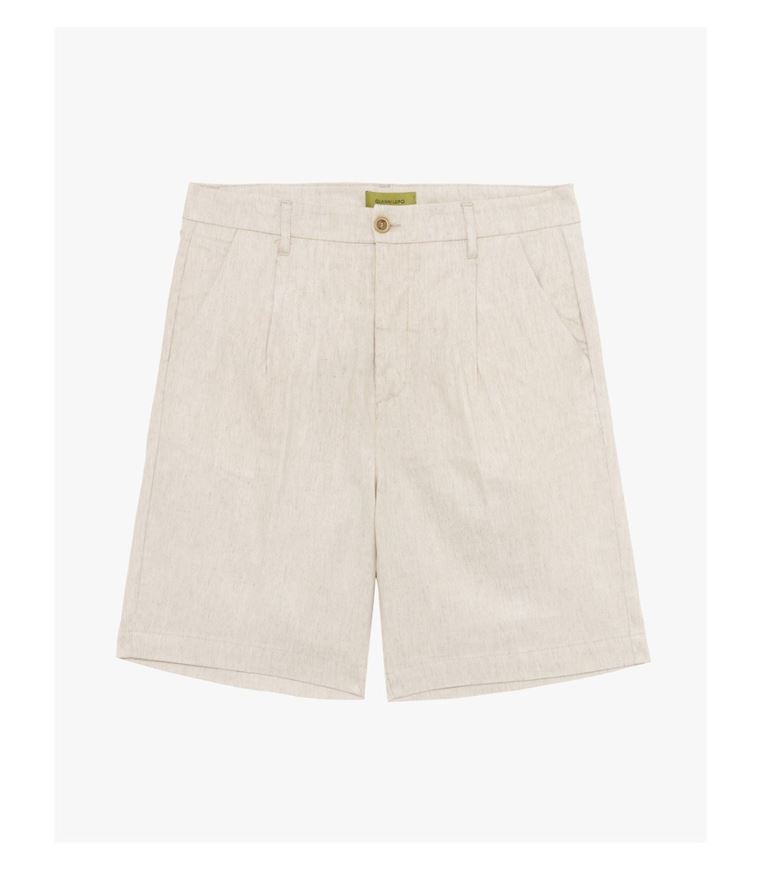 Foto de Bermuda lino y viscosa beige