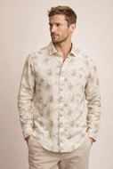 Foto de Camisa de algodón estampado flores suave