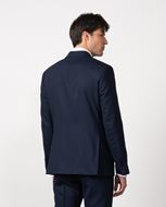 Foto de Traje azul noche cruzado microestructura Slim fit