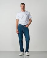 Foto de Tejano elástico fino azul medio regular fit