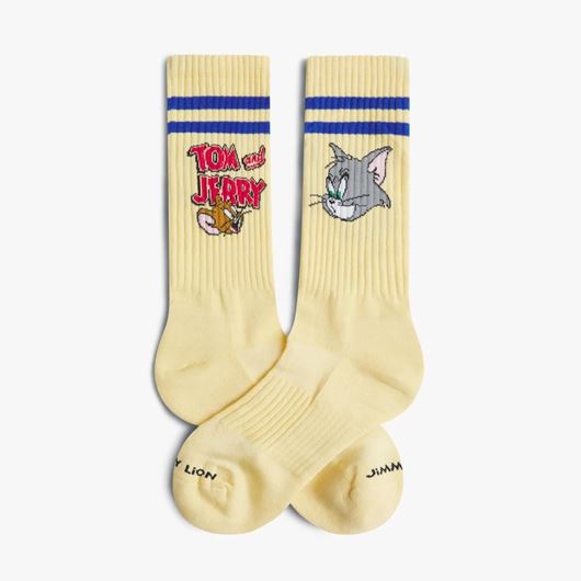 Foto de Calcetines Athletic Tom and Jerry Heads Butter Yellow L