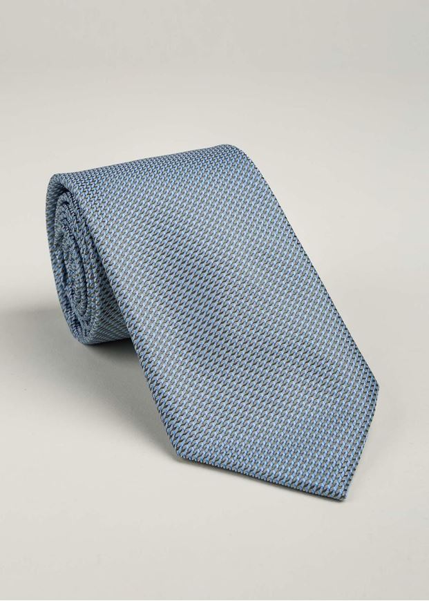 Foto de Corbata microfibra microestampado tonos azules