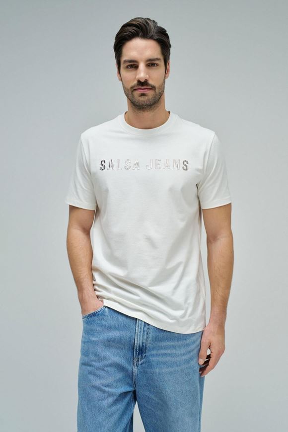 Foto de Camiseta manga corta blanca con logo 