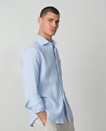 Foto de Camisa a rayas bambula celeste y blanco