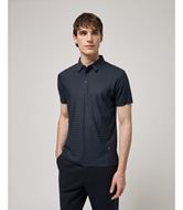 Foto de Polo tejido tecnico textura azul marino