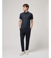 Foto de Polo tejido tecnico textura azul marino