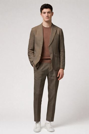 Picture of Traje 100% lino color camel