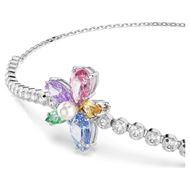Foto de Pulsera Ariana Grande x Swarovski Tallas mixtas, Flor, Multicolor, Baño de rodio