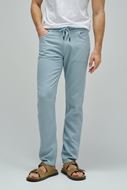 Foto de Pantalón Jogger en Lino azul
