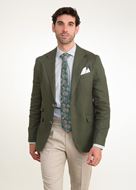 Foto de Americana Slim Fit verde bosque 100% lino