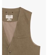 Foto de Chaleco vestir lino 100% camel