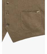 Foto de Chaleco vestir lino 100% camel