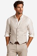 Foto de Chaleco vestir lino 100% beige