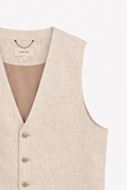 Foto de Chaleco vestir lino 100% beige