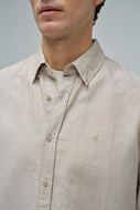 Picture of Camisa regular fit arena mezcla lino y algodón