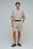 Picture of Camisa regular fit arena mezcla lino y algodón