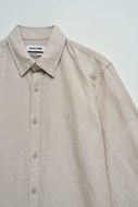 Picture of Camisa regular fit arena mezcla lino y algodón